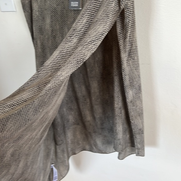 EILEEN FISHER STONE SILK CREPE DE CHINE CHAINETTE ASYMMETRIC TANK SET SIZE M NWT - Picture 6 of 12